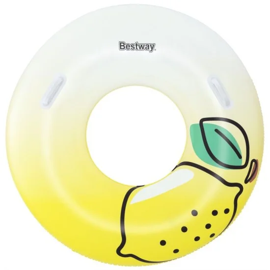 Bestway &phi;1.14m fresh squeezed lemon swim tube (1 swim tube, repair patch.) age 12